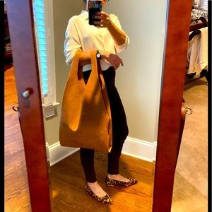 Faux Leather Tote Bag
